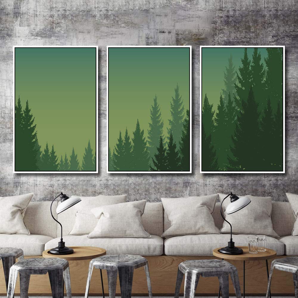 Wall26 3-Panel Framed Canvas Wall Art - 16