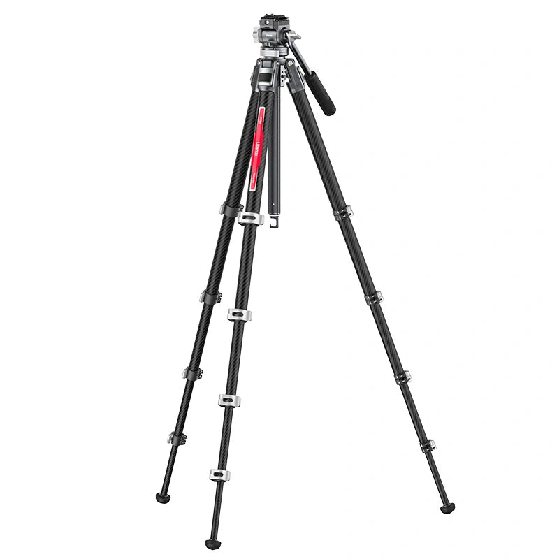 Ulanzi TT09 Carbon Fiber Travel Tripod for Video & Photography - Lightweight & Portable for Vloggers, YouTubers & Outdoor Adventures