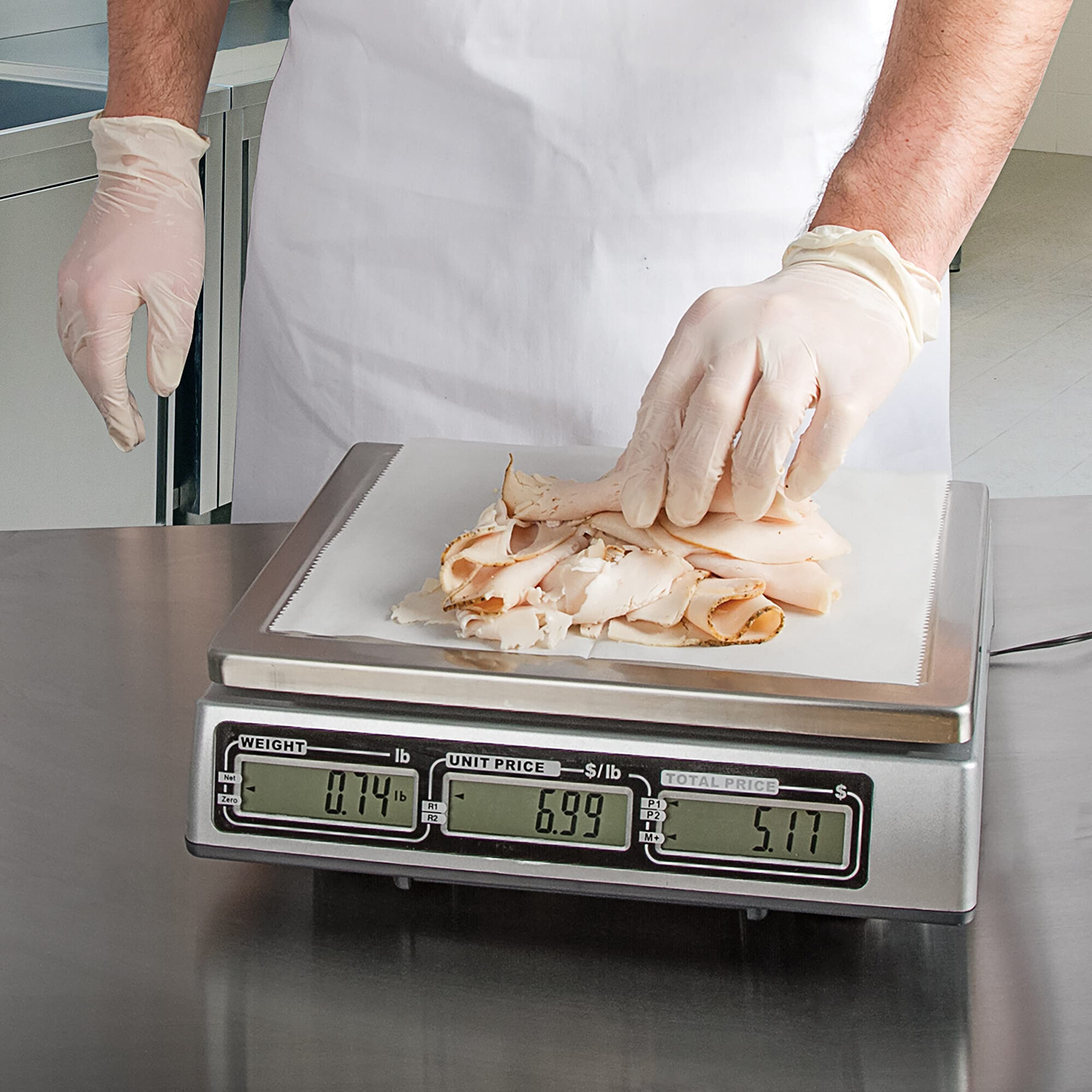 Escali Legal Digital Trade Scale - 10lb Capacity, Medium Size, Silver - Perfect for Shipping, Baking, and Small Business Use