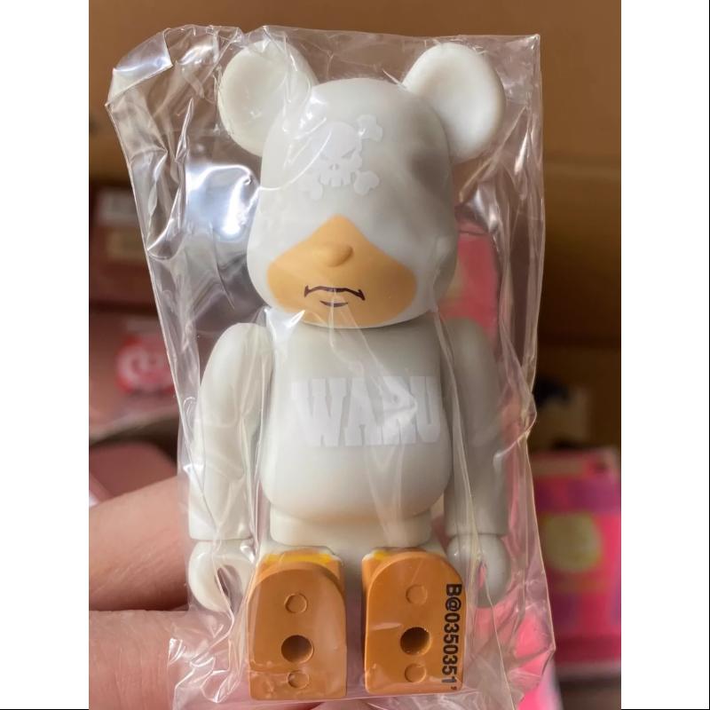 Bearbrick Series 35 Secret Tokyo Tribe WARU White 100% Collectible Art Toy - Perfect for Anime Fans, Street Art Collectors & Home Decor Display