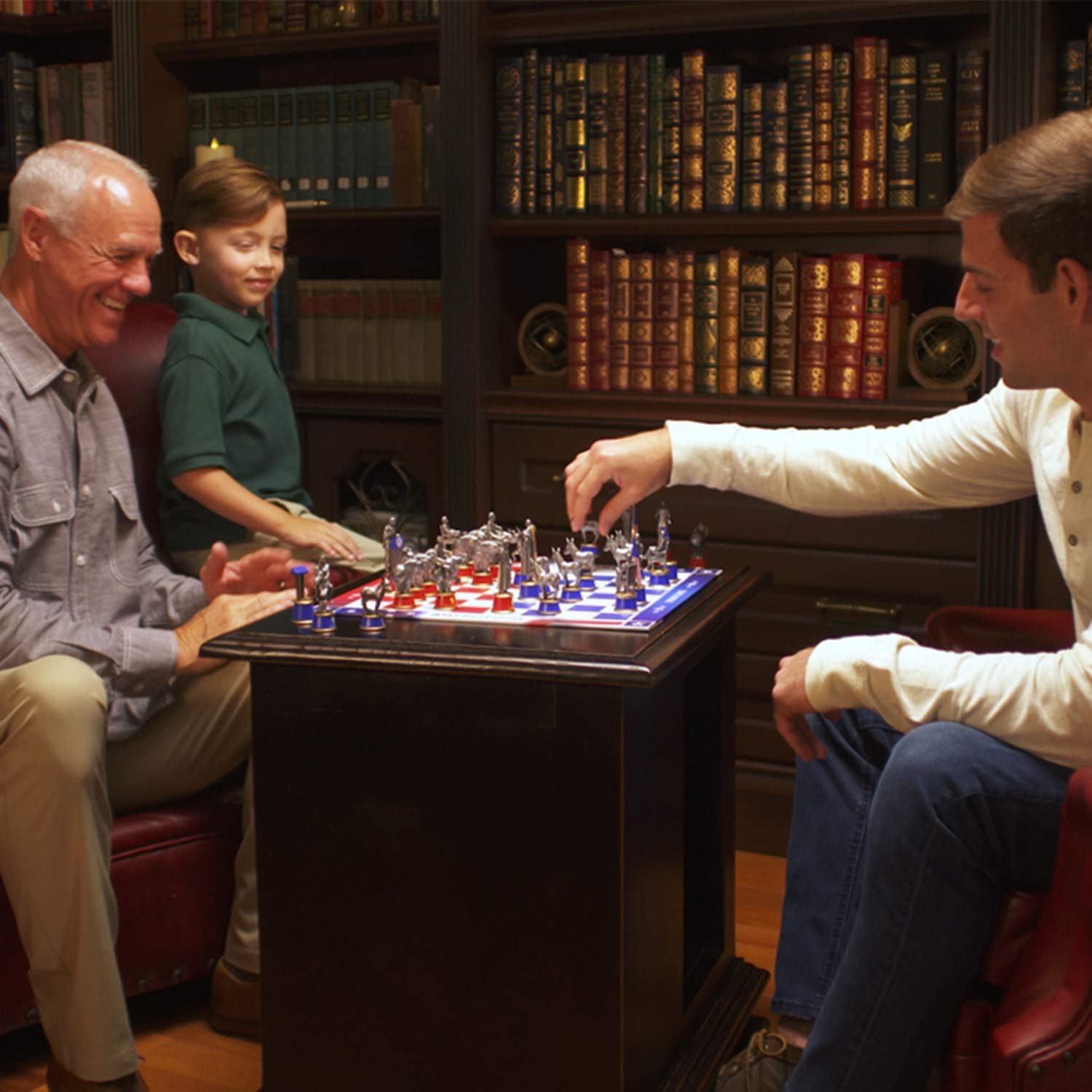 2020 Battle for The White House Collector's Chess Set - Political-Themed Chess Board Game with Democrat vs Republican Pieces | Perfect for Election Parties, Political Enthusiasts & Unique Home Decor