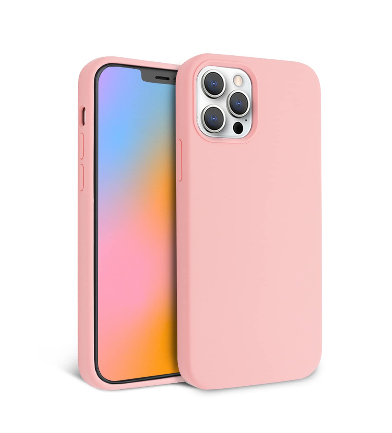 Liquid Silicone iPhone 11 Pro Max Case - Light Pink Shockproof Phone Cover with Wireless Charging | 360° Protection for Apple iPhone 11 Pro Max - Perfect for Everyday Use, Travel & Outdoor Activities