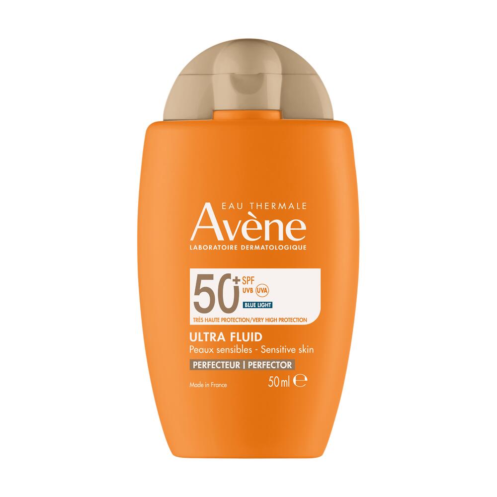Avène Ultra Light Tinted Sunscreen SPF 50+ for Normal to Combination Skin - Oil-Free Face Sun Protection for Daily Wear & Outdoor Activities
