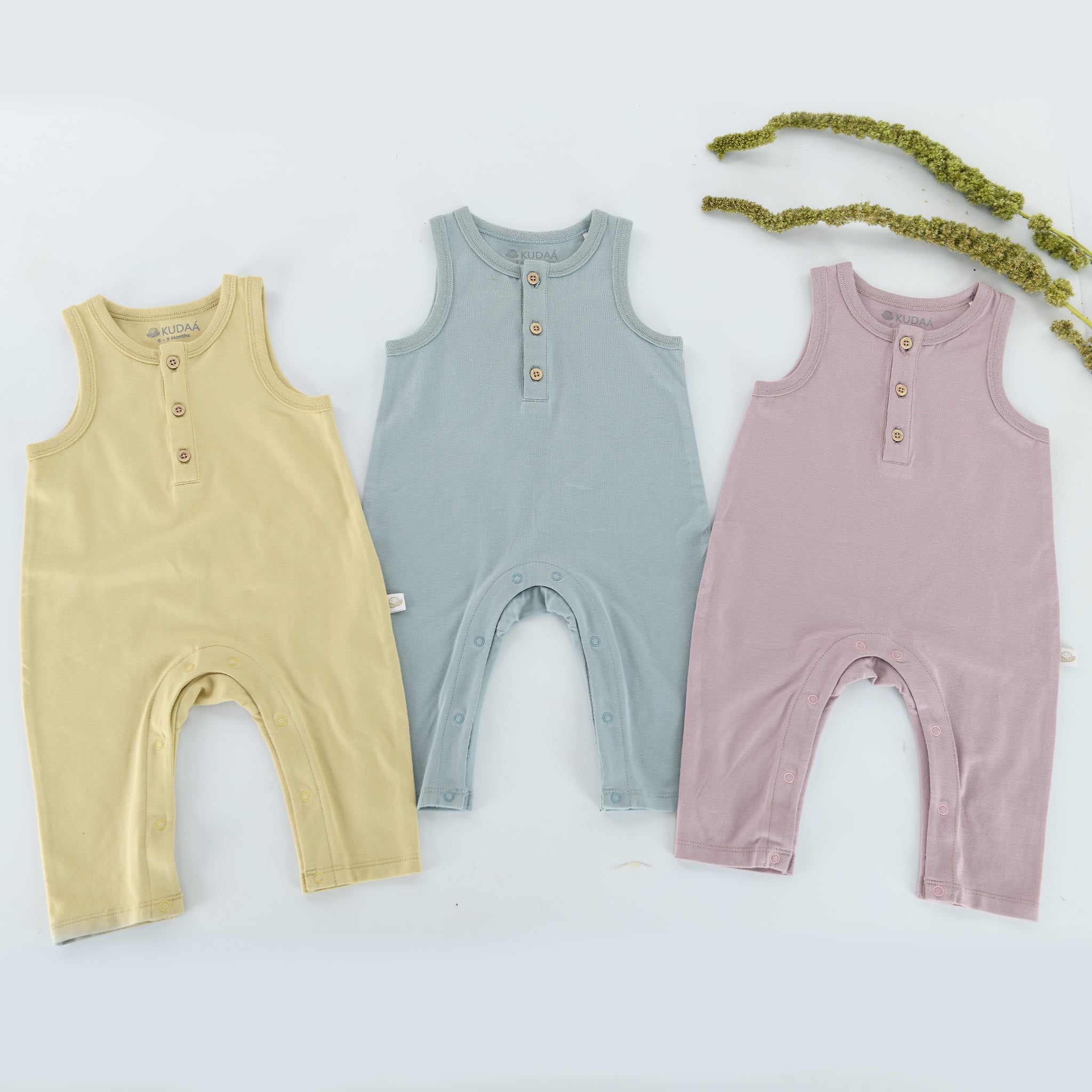 Organic Button Tank Jumpsuit for Women - Comfortable Wood Rose Romper | Perfect for Summer Outfits, Beach Vacations and Casual Wear