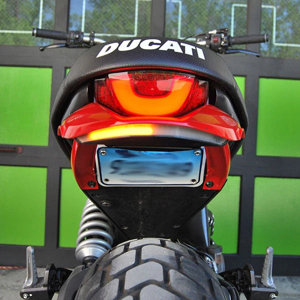 Ducati Scrambler Icon & Urban Enduro Fender Eliminator Kit for 2015-2017 Models - Motorcycle Tail Tidy for Cleaner Look & Improved Rear Visibility