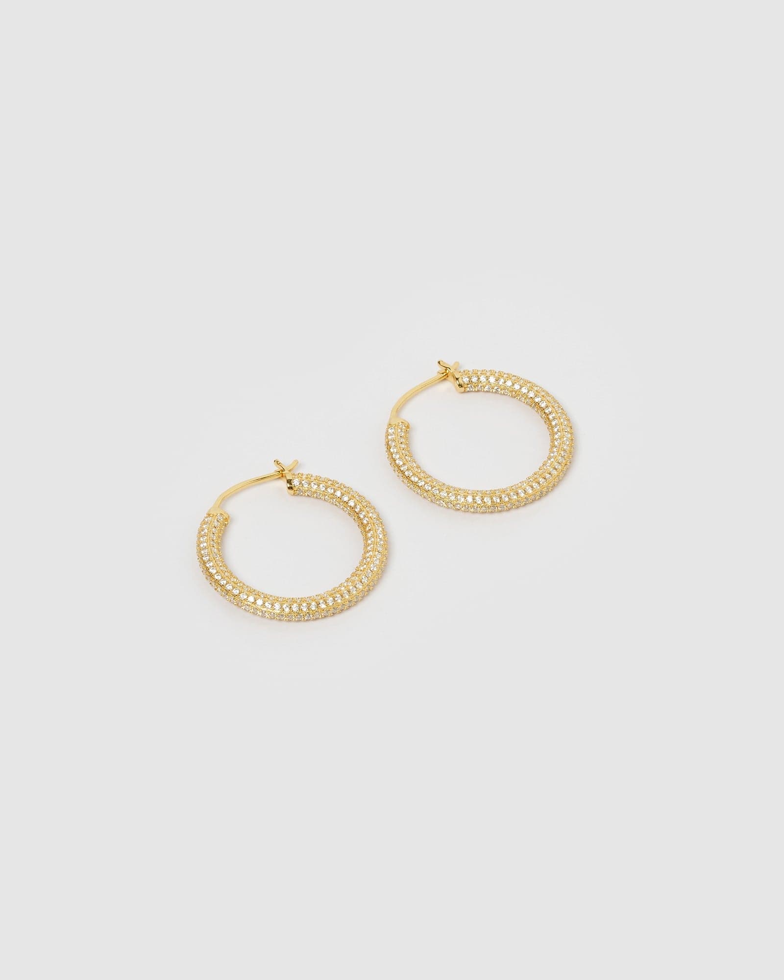 Izoa Alexa 14K Gold Hoop Earrings for Women - Elegant Everyday & Party Jewelry Gift