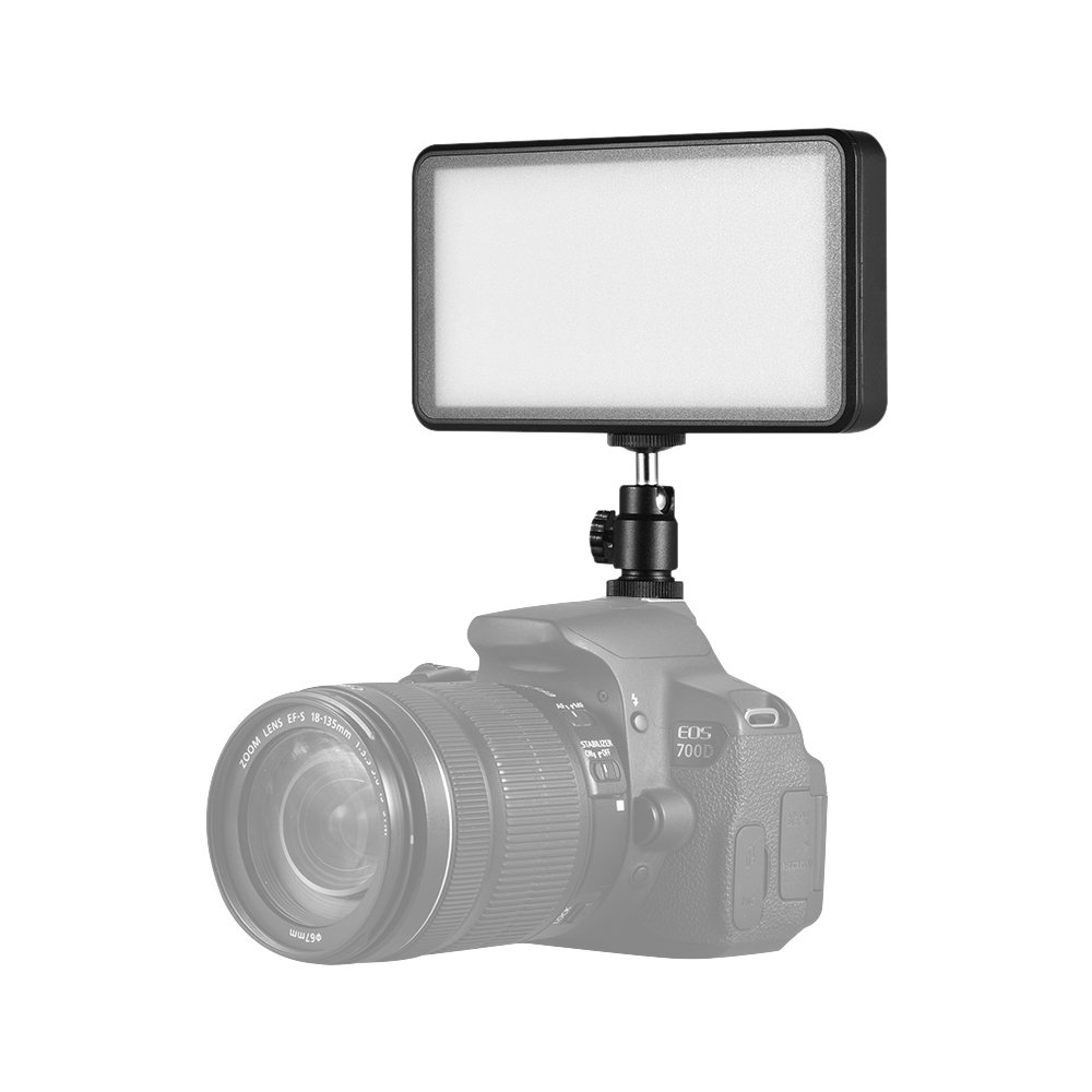 PRAV® 20W Dimmable LED Video Light with 3200K-6000K Color Temperature for Canon Nikon DSLR Cameras - Perfect for Photography, Videography, YouTube & Studio Lighting