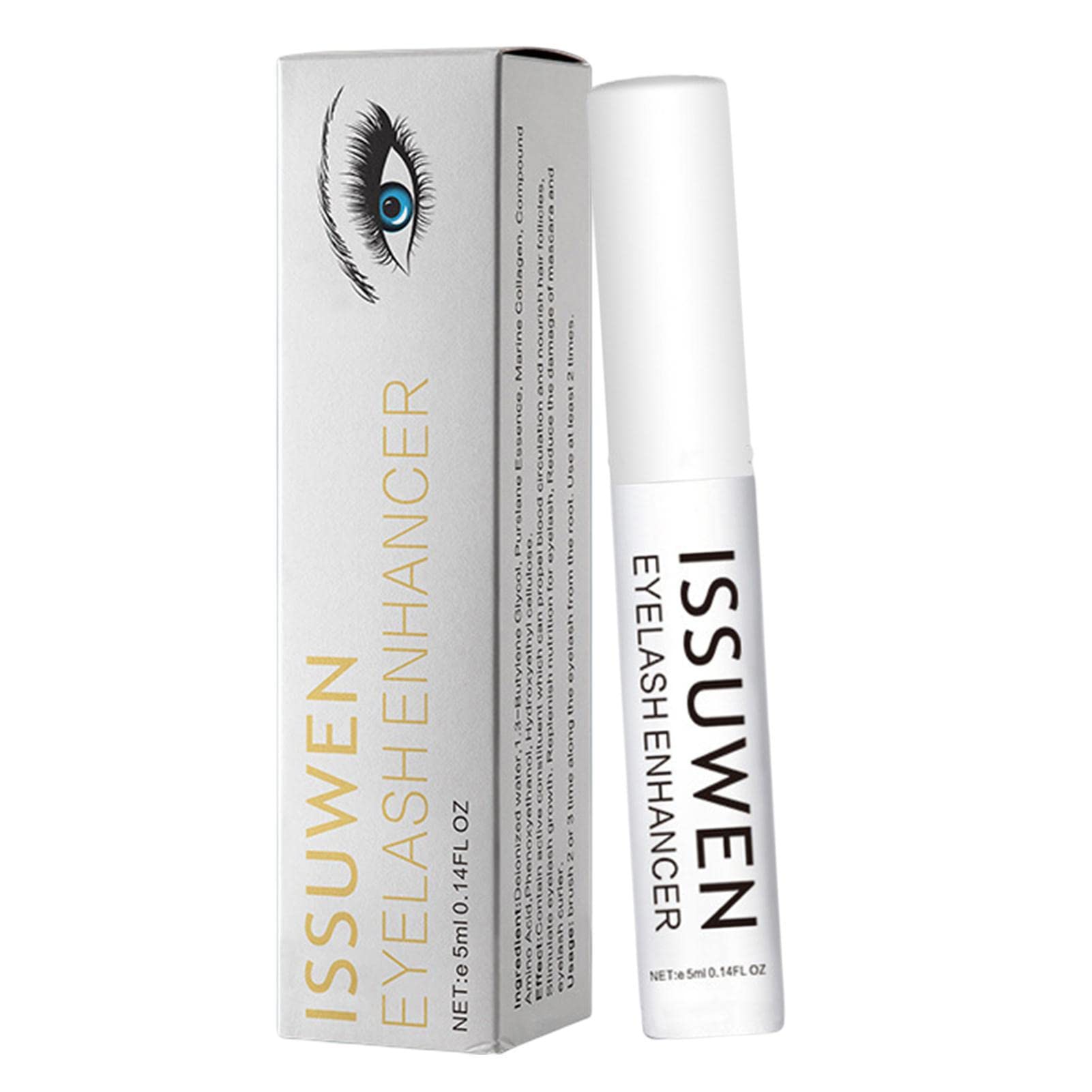 Dirfuny Eyelash Growth Serum - Natural Lash Enhancer for Longer, Thicker Eyelashes | Nourishing & Strengthening Formula | Perfect for Daily Use at Home or Professional Makeup Salons | Great for Bridal, Party & Special Occasion Makeup Looks