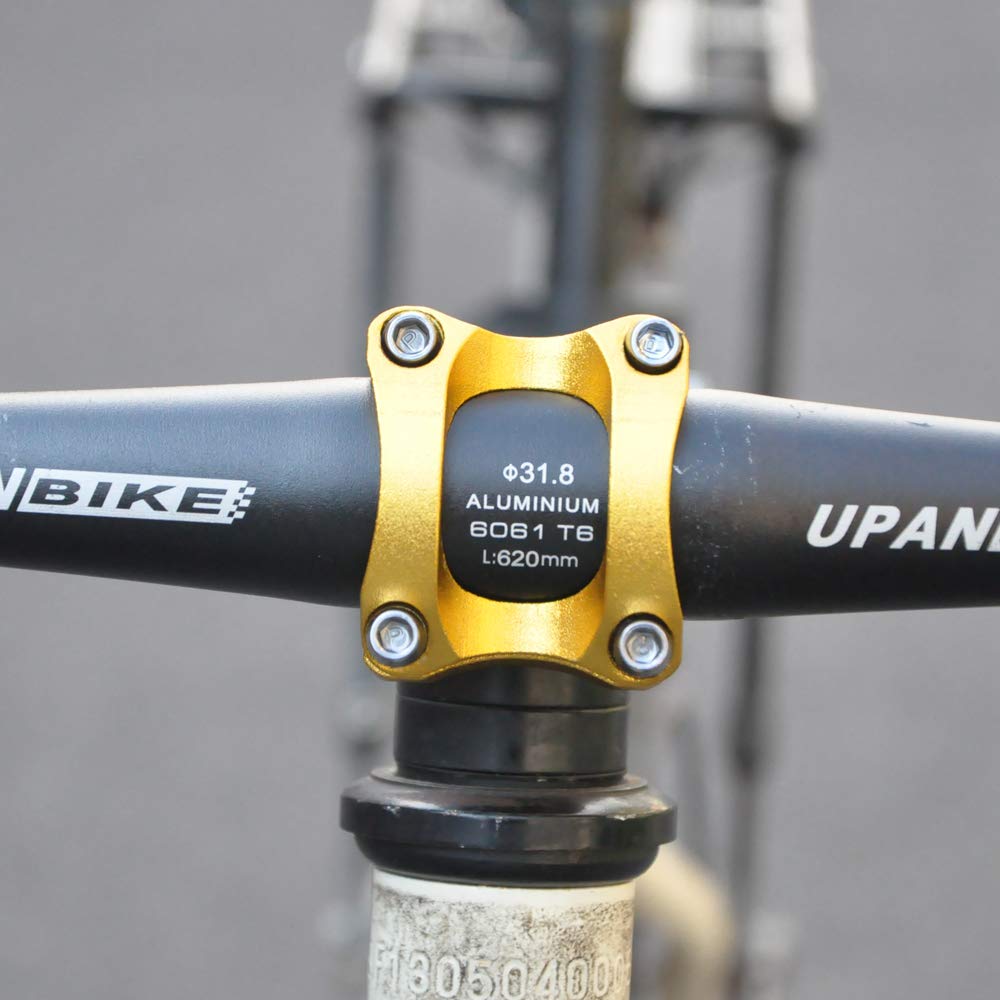 UPANBIKE 25.4mm/28.6mm Aluminum Alloy Bike Stem - Lightweight Short Stem for Mountain Bike, Road Bicycle, MTB & BMX - Perfect for Commuting, Trail Riding and Urban Cycling