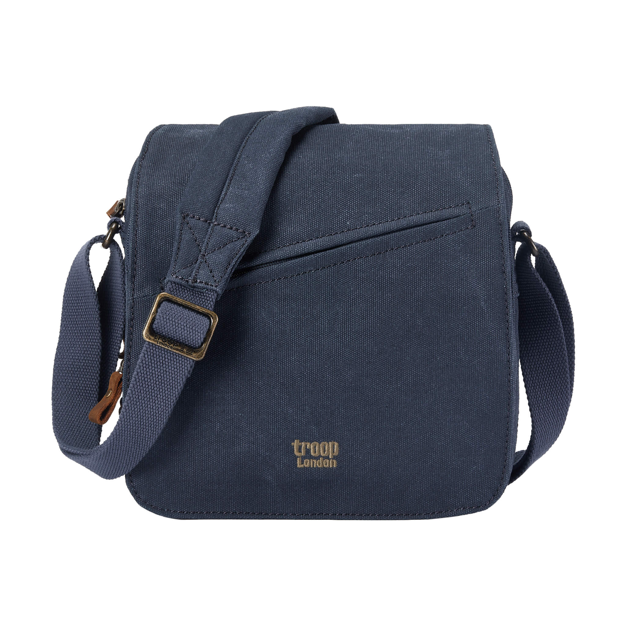 Troop London Classic Canvas Crossbody Bag for Men & Women - Stylish & Durable Shoulder Bag for Travel, Work & Everyday Use