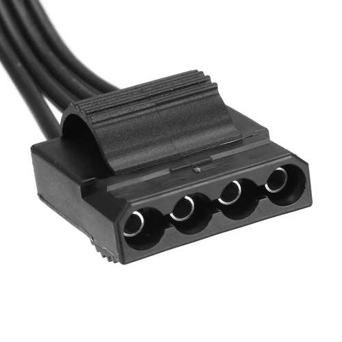 5V/12V 18AWG 6 Pin Male to 4 Pin Molex Female PCI-E Power Extension Cable for Graphics Card, PC Power Supply - Perfect for GPU Upgrades, Computer Builds, and Custom PC Wiring