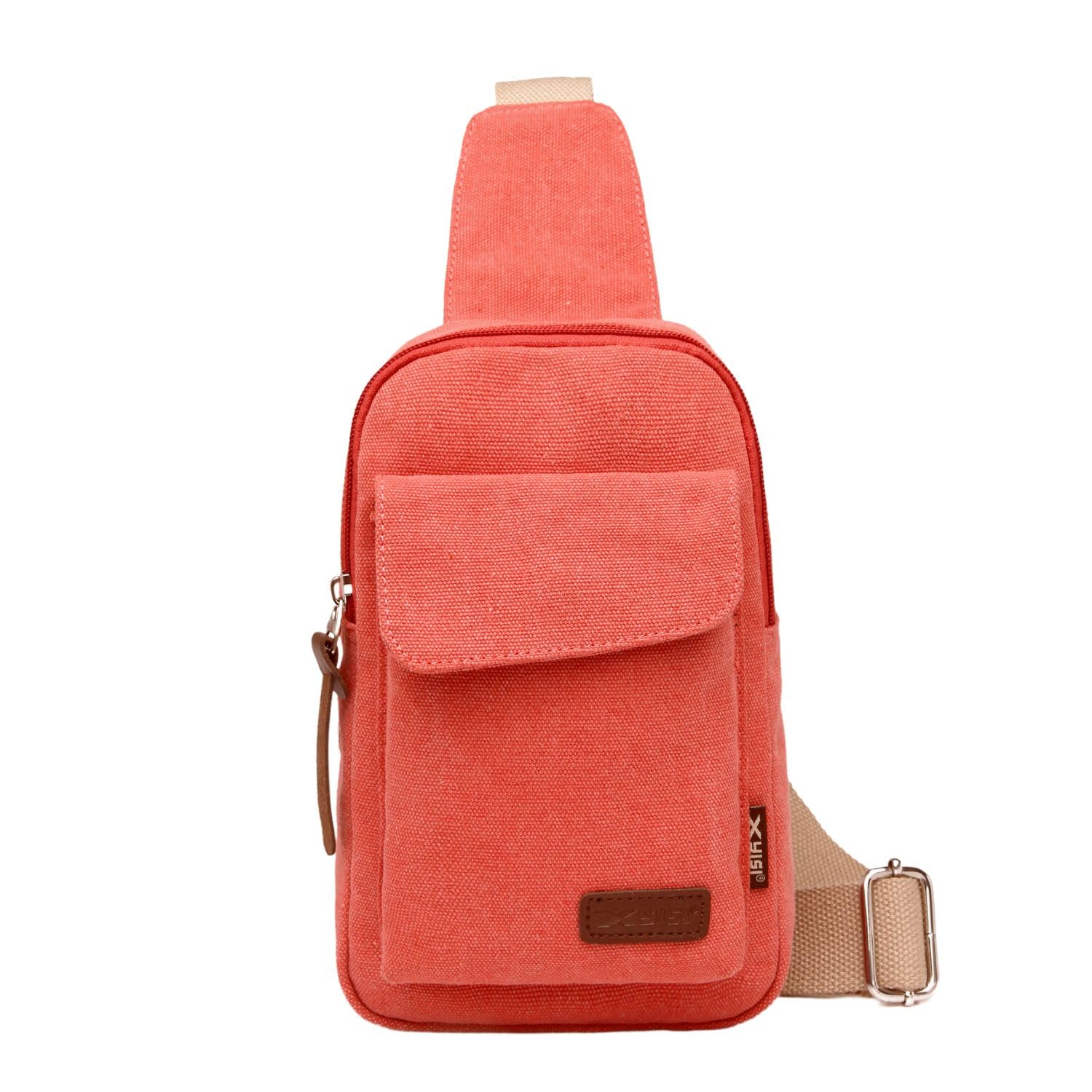 Wxnow Canvas Sling Bag Crossbody Backpack for Women & Men - Lightweight Chest Shoulder Bag - Perfect for Travel, Hiking, and Everyday Use