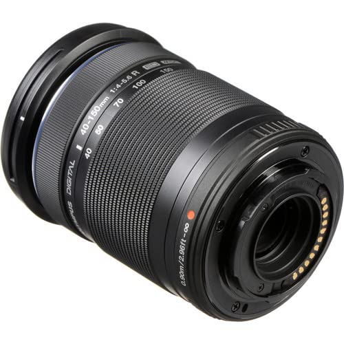 Olympus M.Zuiko Digital ED 40-150mm F4-5.6 Telephoto Zoom Lens for Micro Four Thirds Cameras - Compatible with OM-D, PEN & Panasonic G Series (Black) | Perfect for Travel, Wildlife & Sports Photography