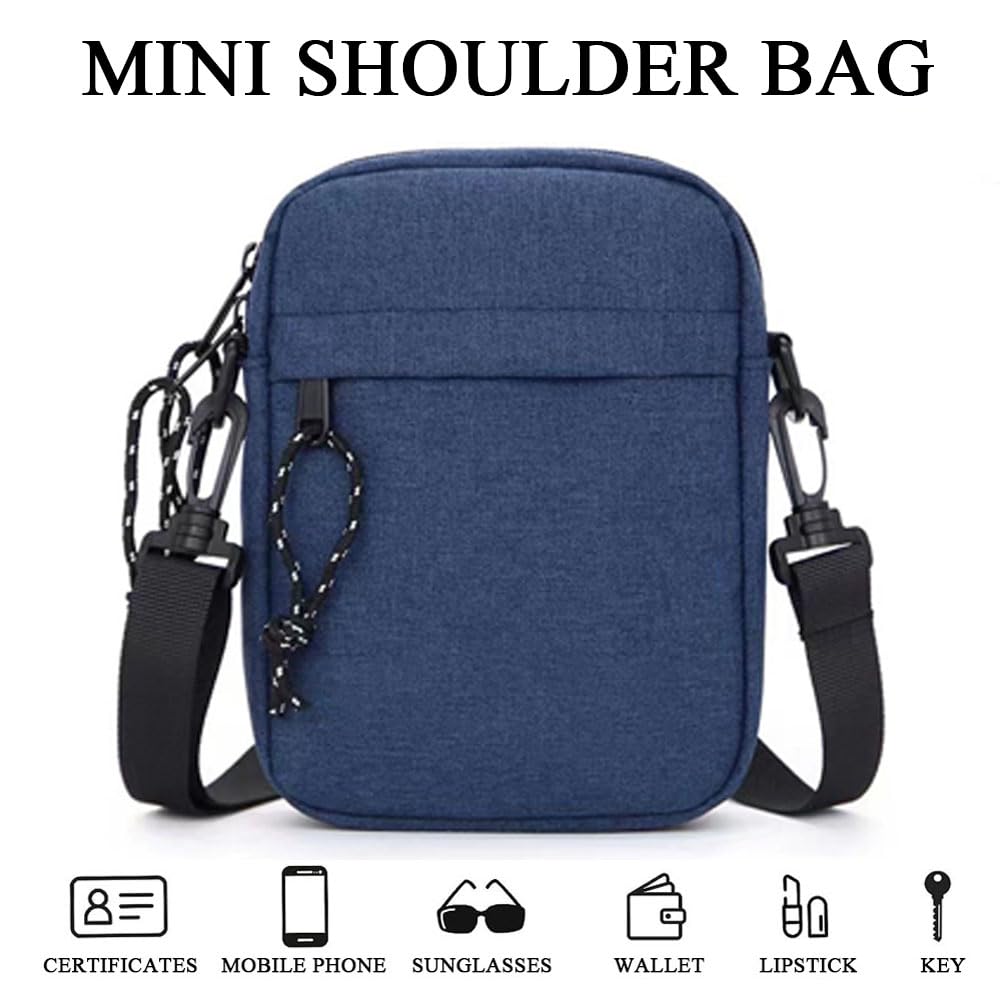 YingStar Men's Canvas Crossbody Bag - Small Shoulder Bag for Men, Casual Sling Bag, Messenger Satchel - Unisex Travel Chest Bag for Boys & Women - Perfect for Daily Commute, Weekend Outings & Outdoor Adventures