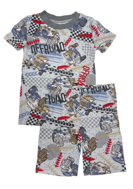 Off Road Short Sleeve Top & Shorts Set - Durable & Comfortable for Outdoor Adventures, Hiking, and Camping