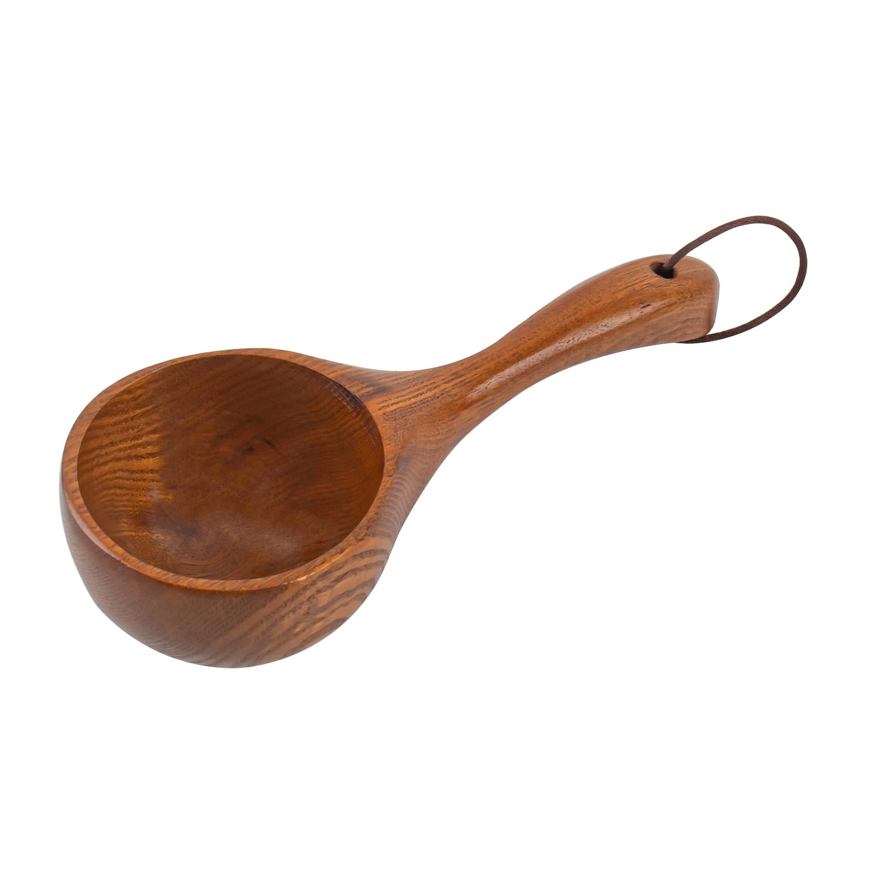 **AUEAR Natural Wooden Ladle Spoon - Large Bamboo Soup & Porridge Scoop for Kitchen Cooking & Serving - Perfect for Soups, Stews, and Stirring**