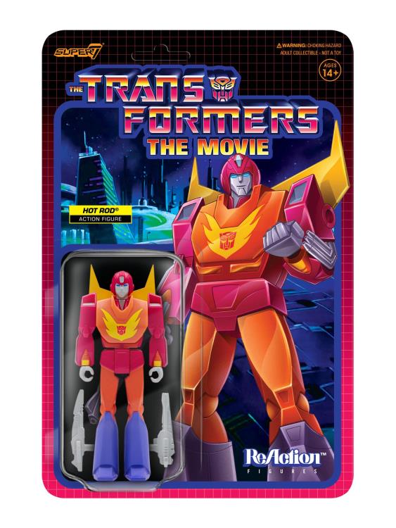 Transformers ReAction Hot Rod Action Figure - Collectible Toy for Fans & Gifts - Perfect for Display, Play, and Movie-Themed Parties