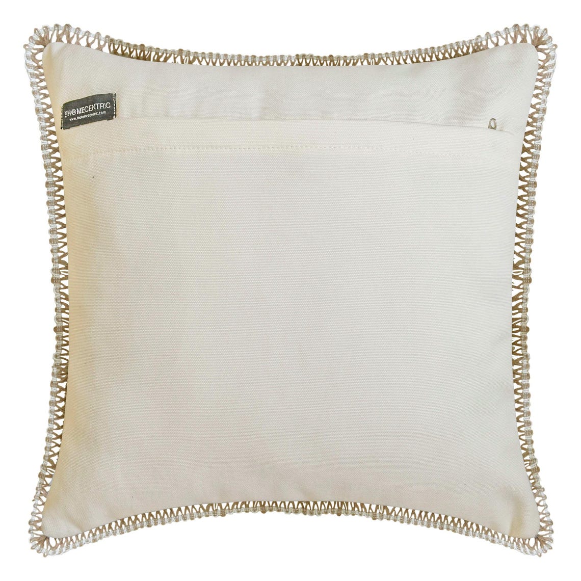 Ava White Cotton Linen Throw Pillow Cover - Soft Decorative Cushion Case for Sofa, Bed, Couch & Home Decor