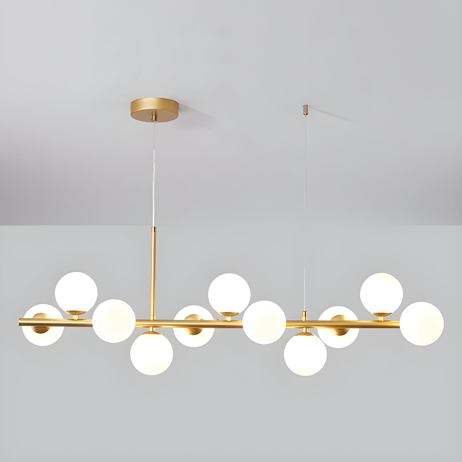 Aurelia Globe Chandelier - Modern Crystal Ceiling Light Fixture for Dining Room, Living Room, Bedroom | Elegant Lighting for Home Decor & Interior Design