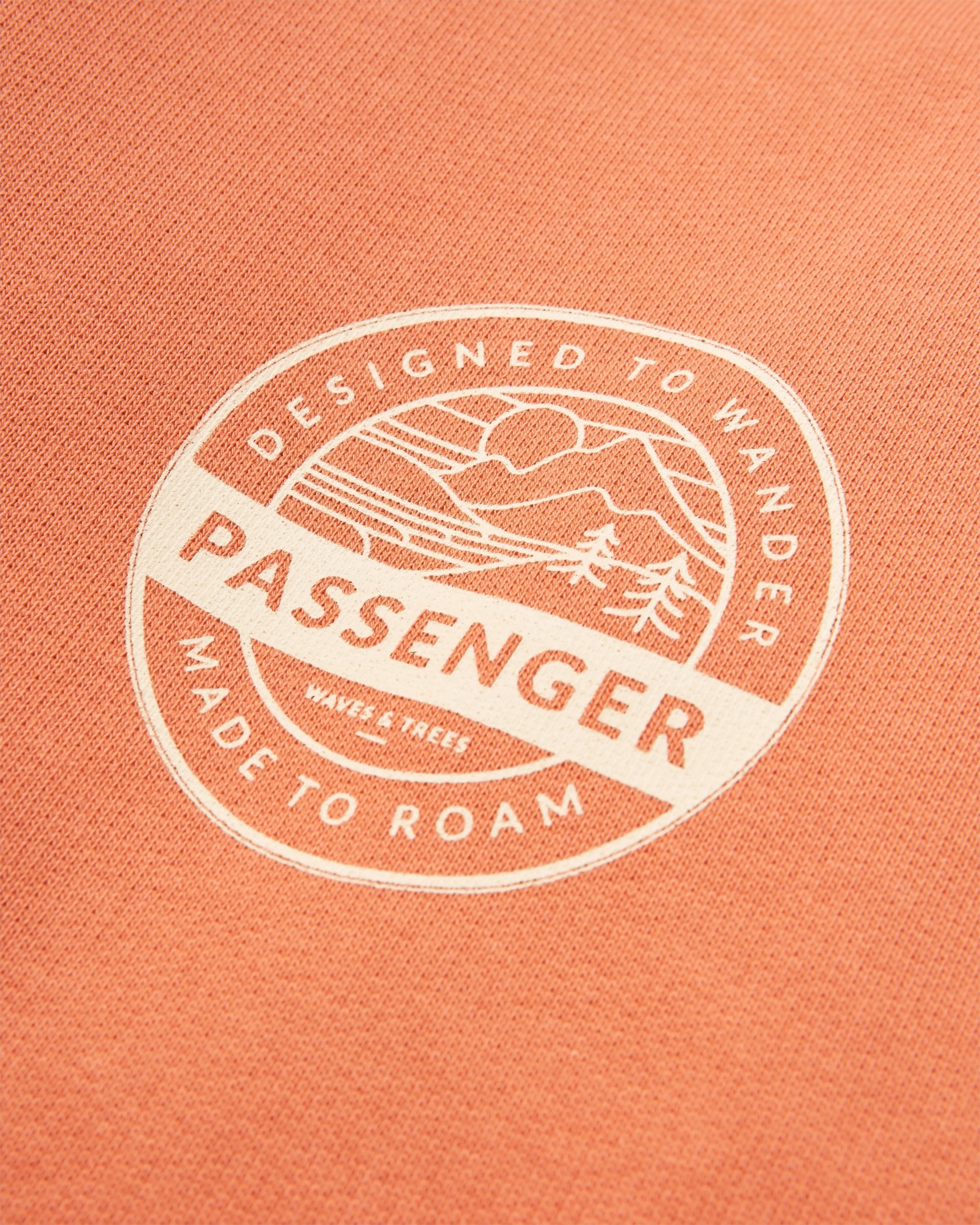 Odyssey Organic Cotton Long Sleeve Sweatshirt for Men & Women - Soft Eco-Friendly Pullover Hoodie in Burnt Orange - Perfect for Casual Wear, Outdoor Activities & Lounge Comfort