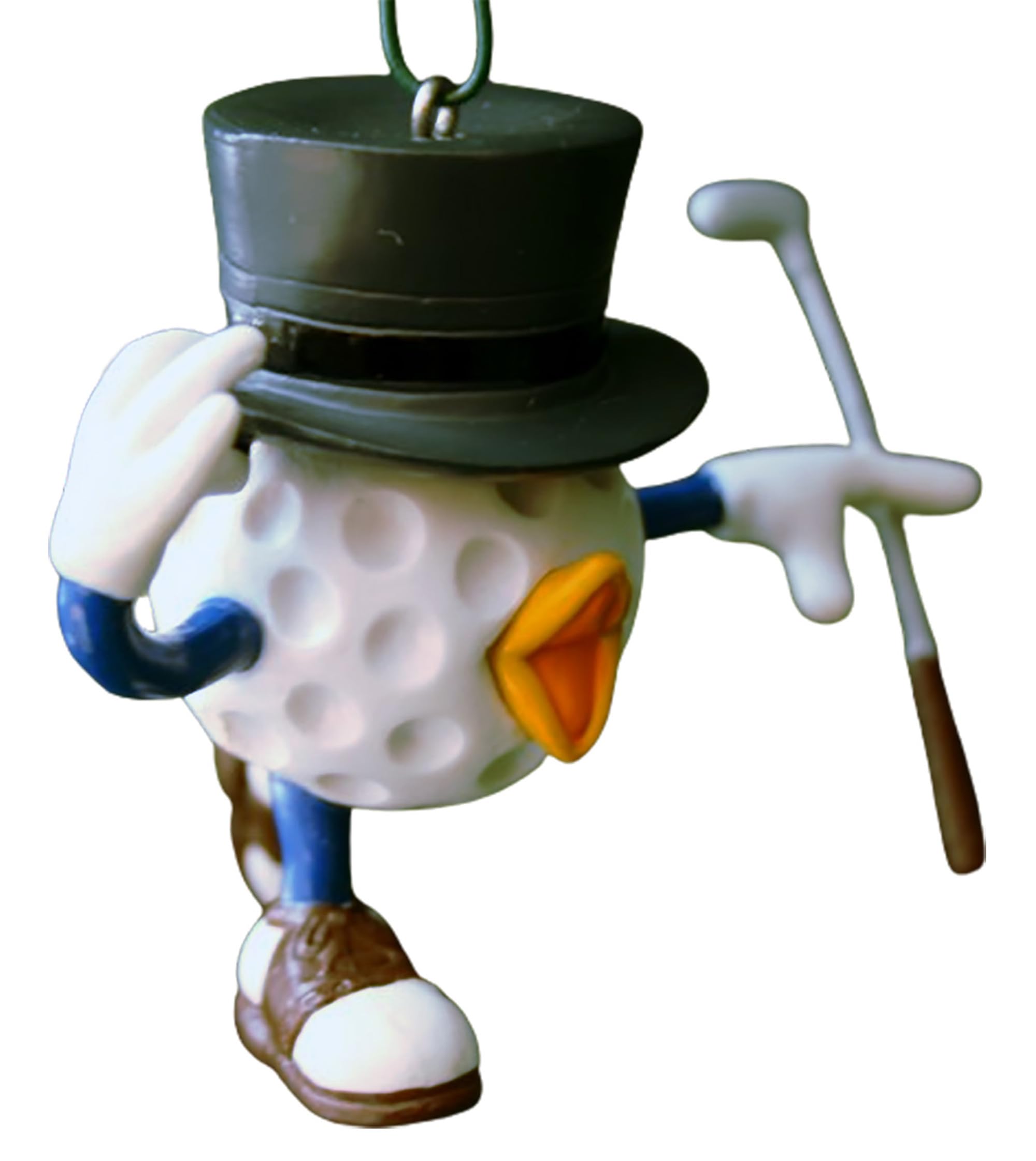 Golf Ball Christmas Tree Ornament - Birdie Figurine Holiday Decor for Golf Lovers | Perfect Golf-Themed Gift for Xmas Tree & Office Decor