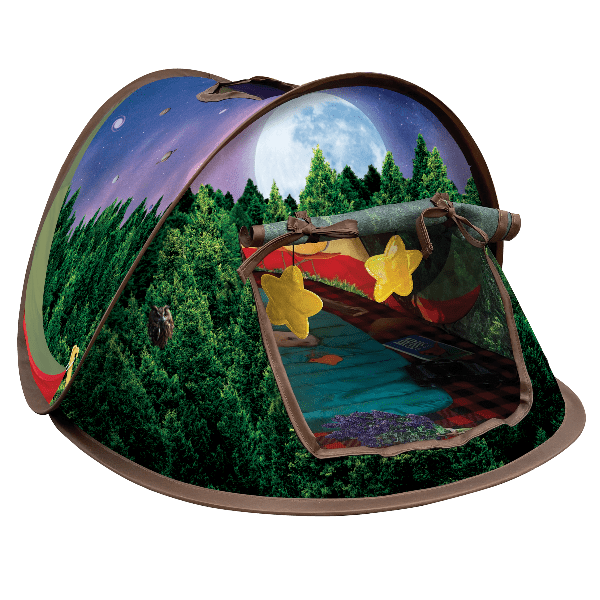 KONG Play Spaces Glamping Tent for Dogs – Durable Pet Playhouse with Chew-Resistant Fabric, Perfect for Indoor & Outdoor Adventures