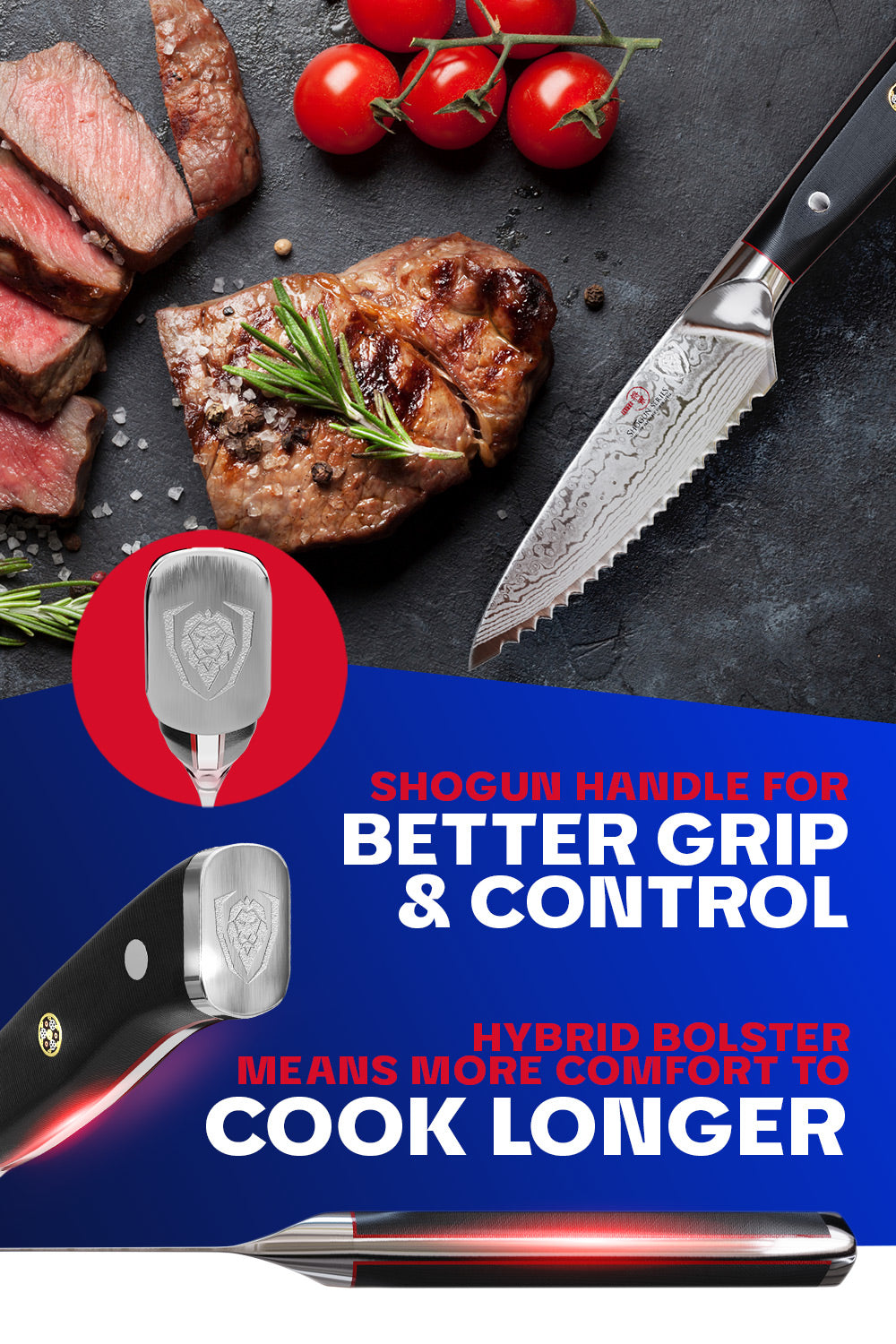 Premium Serrated Paring Knife 3.5 Inch - Shogun Series ELITE by Dalstrong - Perfect for Fruit Peeling, Vegetable Slicing & Kitchen Prep
