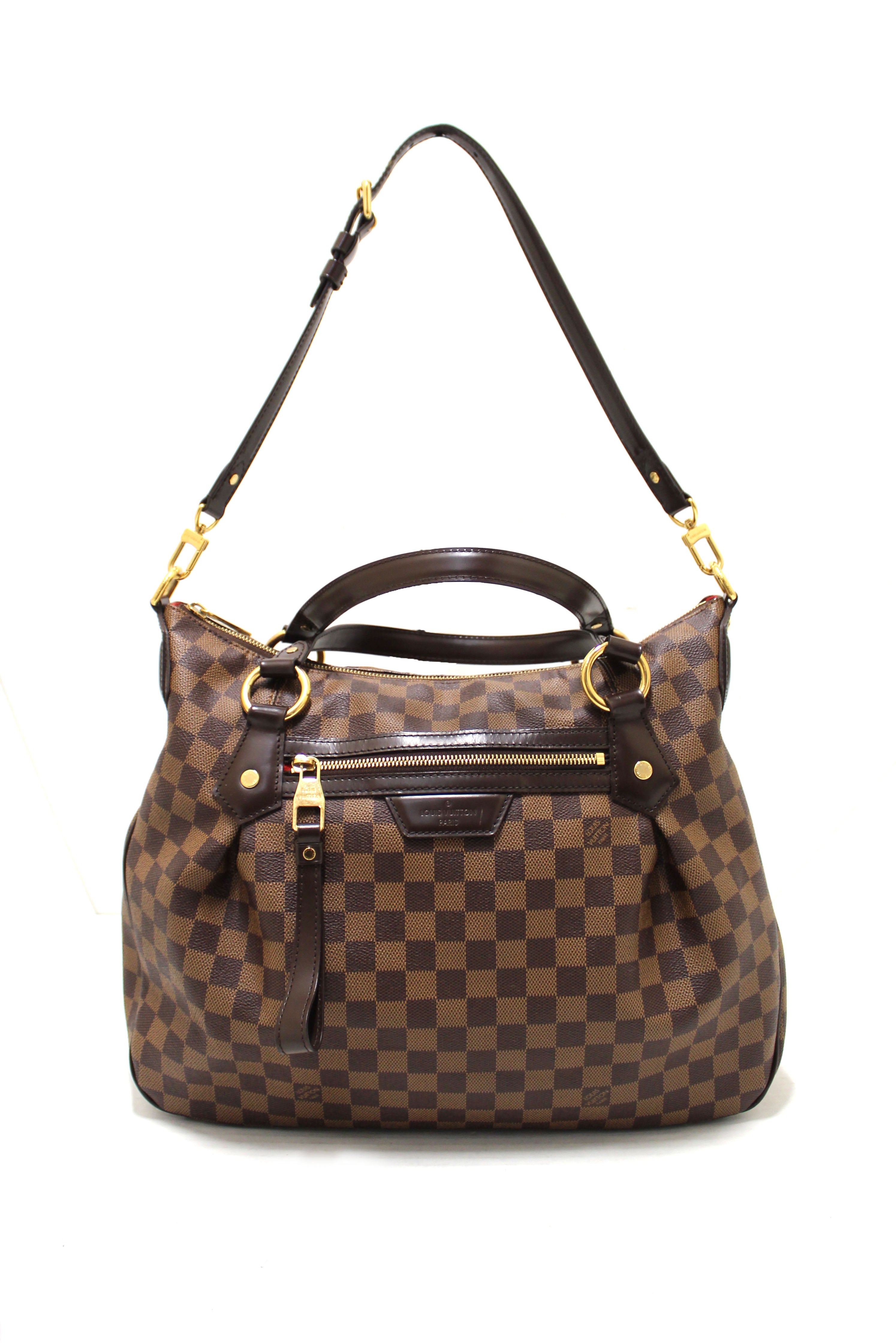 Authentic Louis Vuitton Damier Ebene Evora MM Tote Bag - Luxury Designer Handbag for Women, Perfect for Work, Travel & Everyday Use