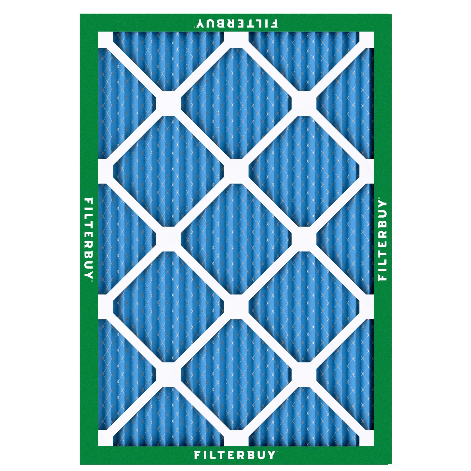 Filterbuy 17x21x1 MERV 13 Pleated Air Filter 6-Pack - 16.50 x 20.50 x 0.75 Inches - High Efficiency HVAC AC Furnace Replacement Filters for Home & Office Air Purification