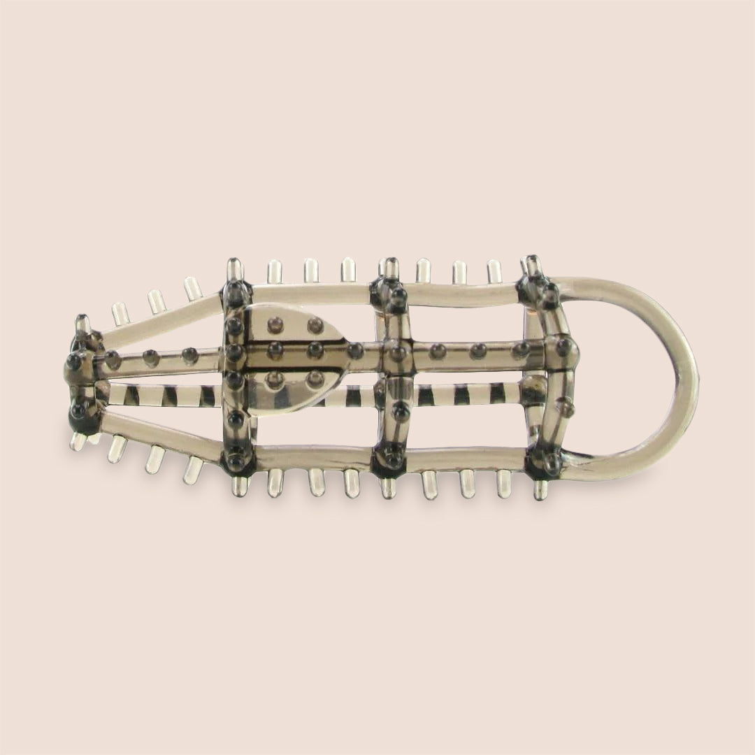 CalExotics Ultimate Cock Cage with Textured Exterior - Comfortable & Secure Male Chastity Device for Long-Term Wear - Perfect for BDSM, Couples Play & Tease Control