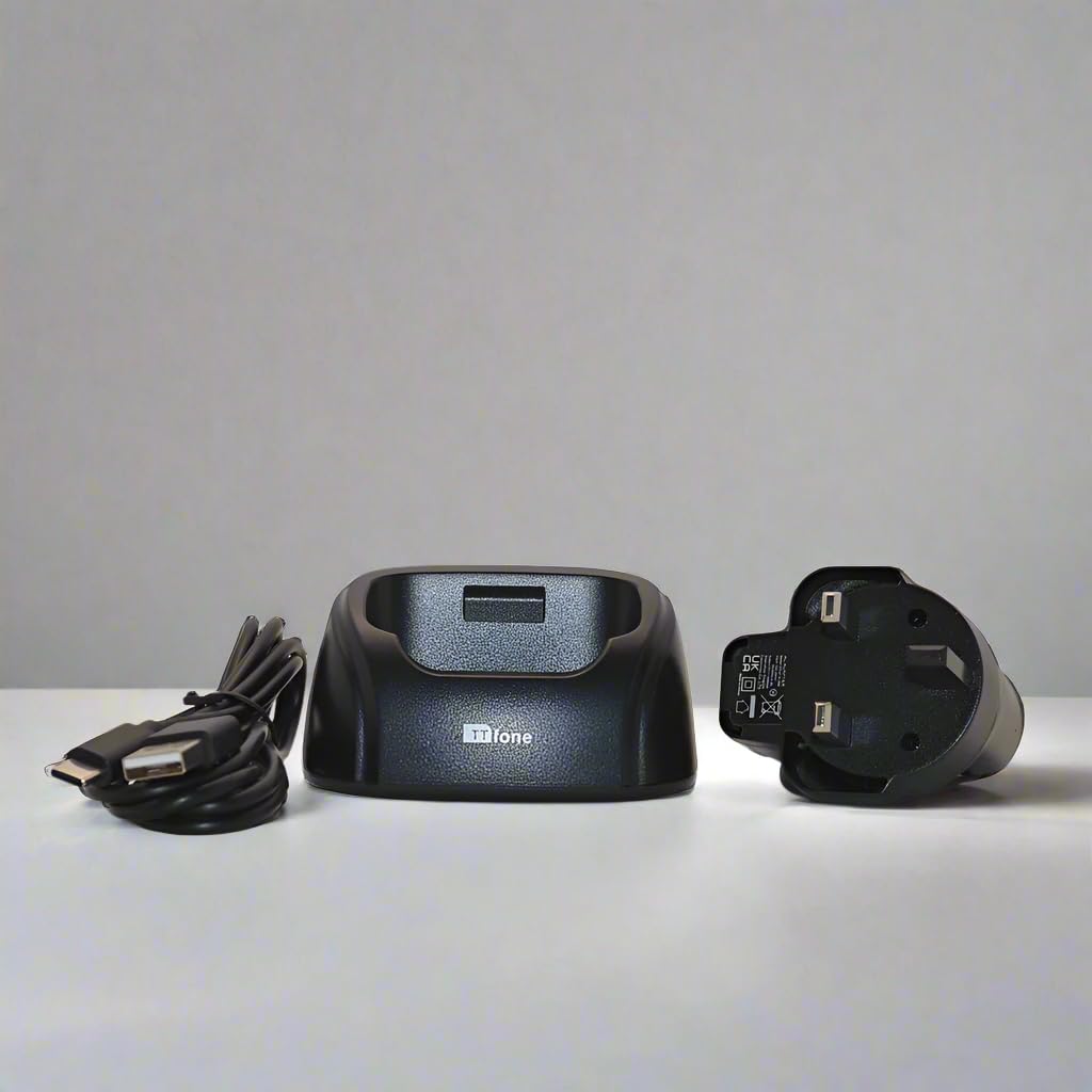 TTfone TT970 Docking Station with Fast Charger - Universal Phone Stand for iPhone, Samsung, Android - Perfect for Home, Office, and Car Use