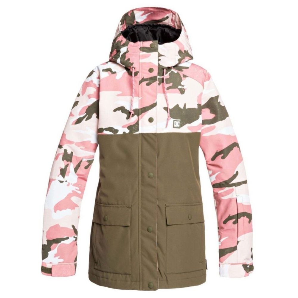 Women's Vintage Camo Ski Jacket - Waterproof Winter Coat for Snowboarding & Outdoor Activities | DC Ladies Cruiser Style