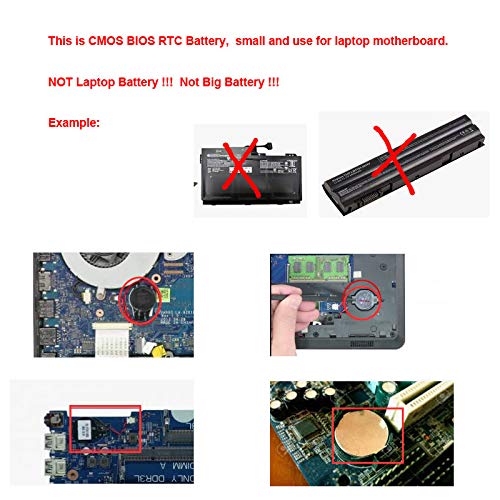 HP G60-634CA Laptop CMOS Battery Replacement - Compatible with HP Pavilion G60 Series - Perfect for BIOS Reset & Motherboard Maintenance
