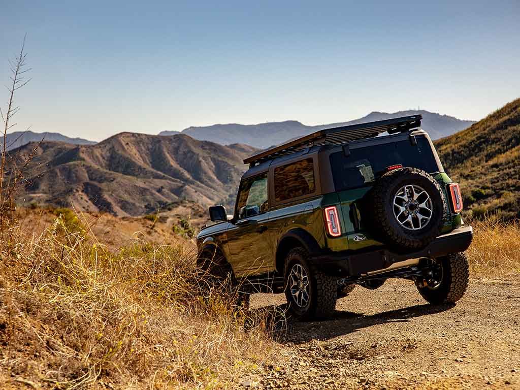 2022+ Ford Bronco 2 Door Slimline II Roof Rack - Heavy Duty Aluminum Cargo Carrier for Off-Road Adventures & Outdoor Gear Storage
