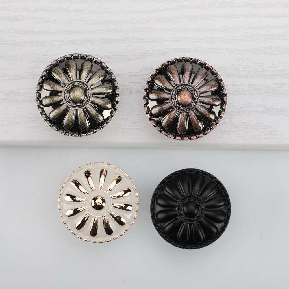 12 Pack Ivory White Drawer Knobs - Cabinet Hardware for Dresser & Cupboard (Home Decor)