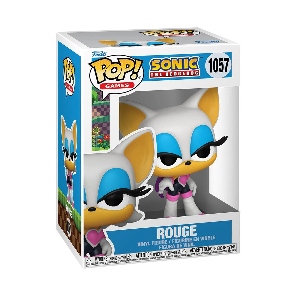 Sonic the Hedgehog Rouge Action Figure - Collectible Gaming Character for Fans | Perfect for Display, Gifts, and Cosplay