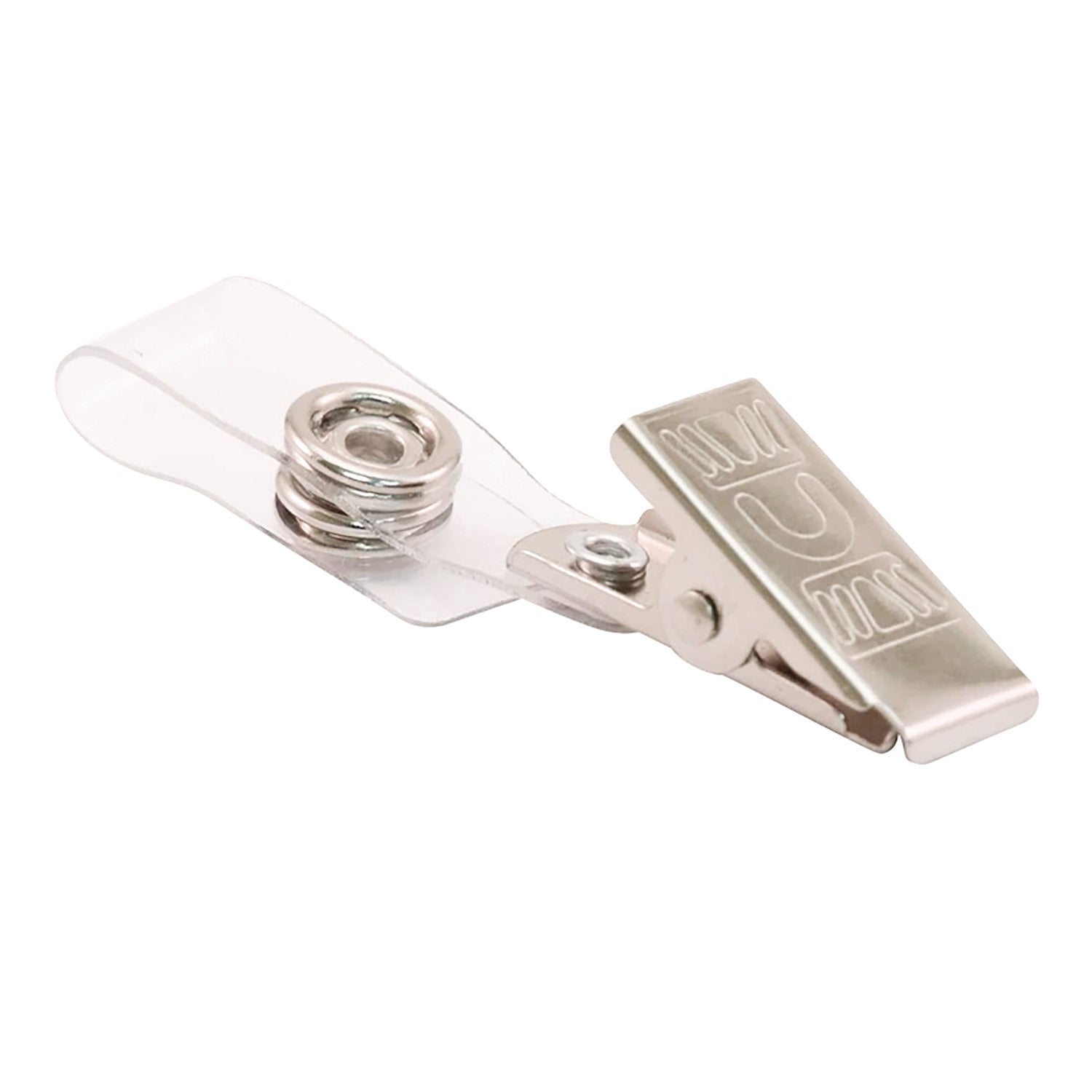 Advantus Clear Badge Holders with Clips - 0.38