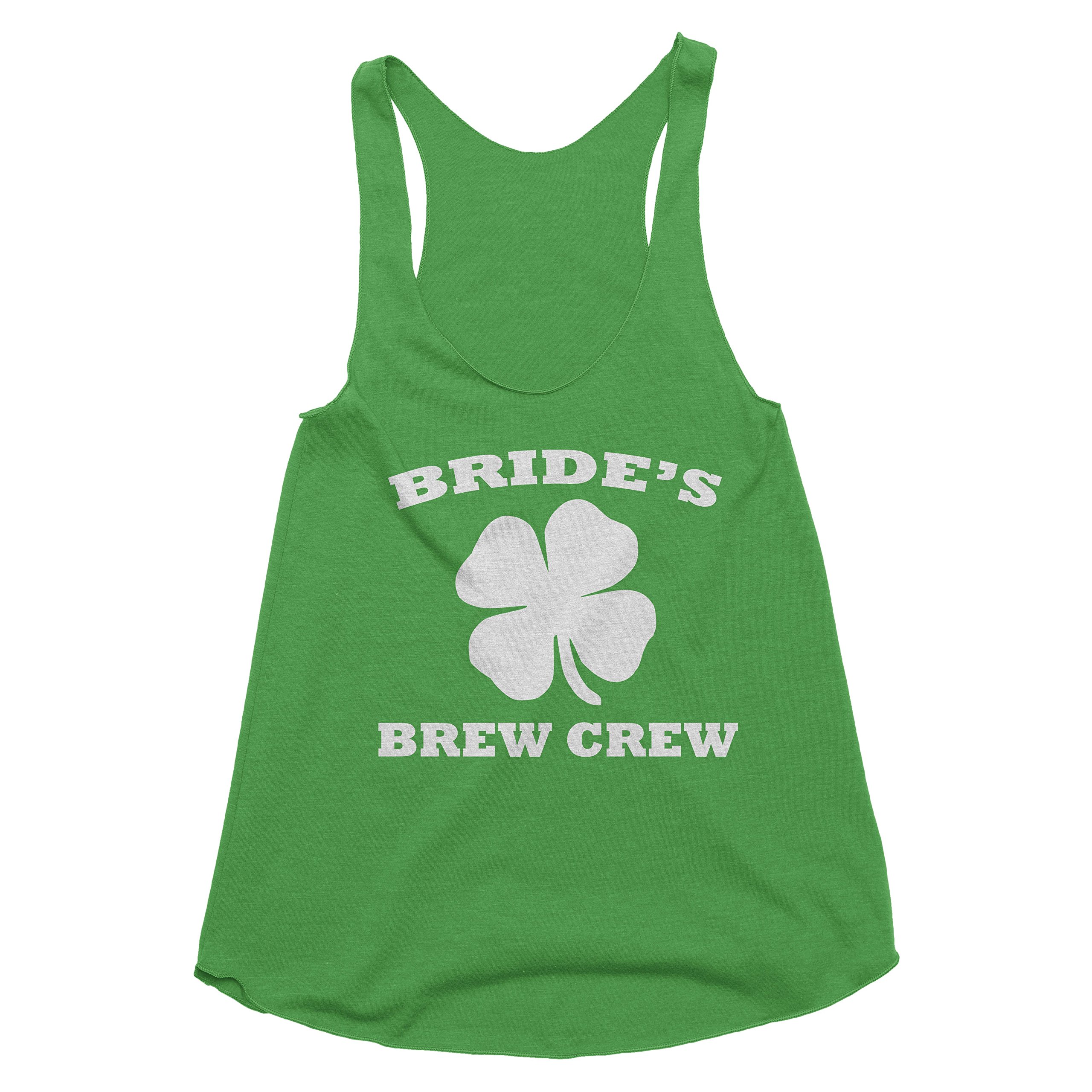St. Patrick's Day Bachelorette Party Tank Top - Bride's Brew Crew Green Sleeveless Shirt for Girls' Night Out & Bachelorette Events