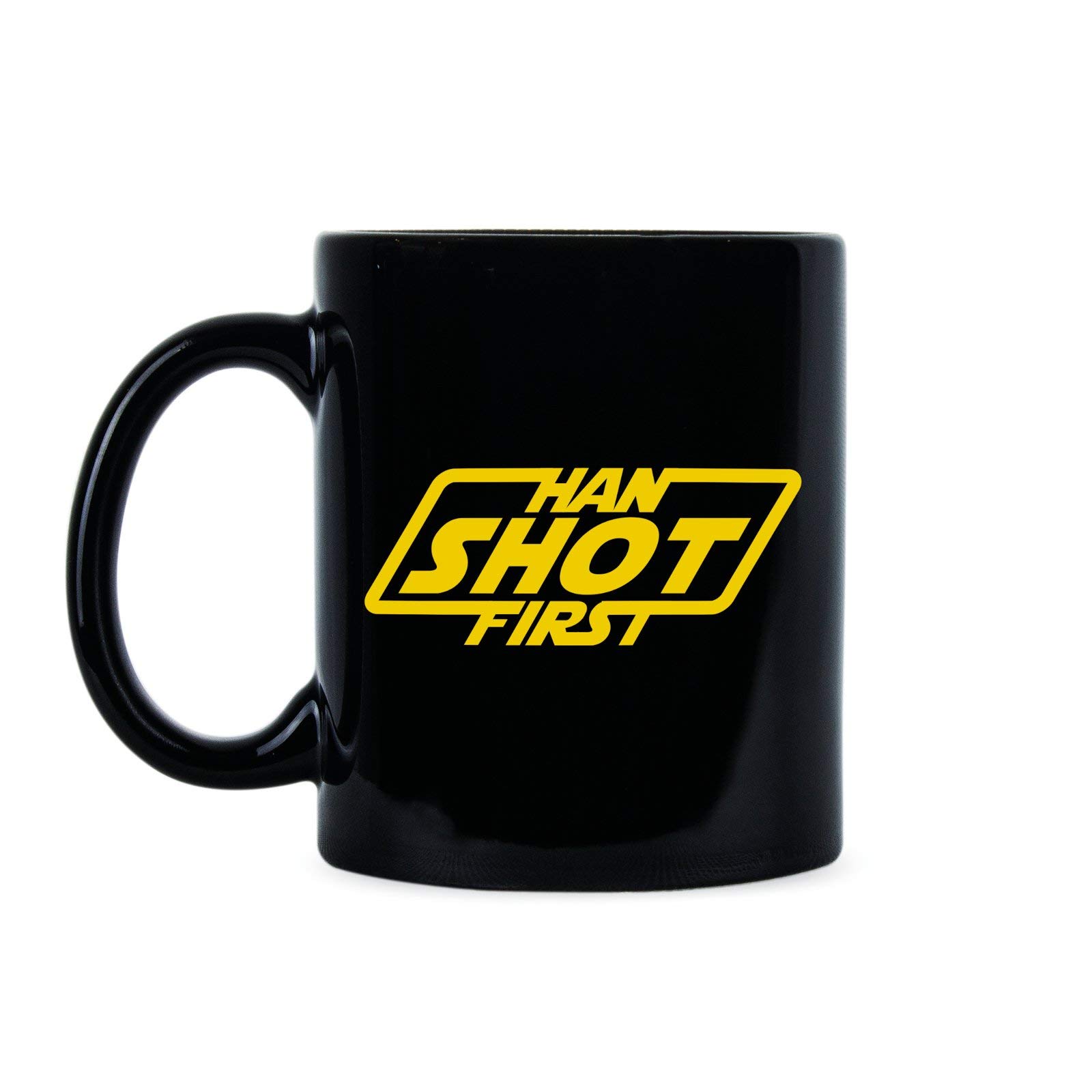 Han Shot First Coffee Mug - Star Wars Themed Ceramic Mug for Coffee, Tea & Hot Drinks - Perfect Gift for Fans, Office Use & Home Decor