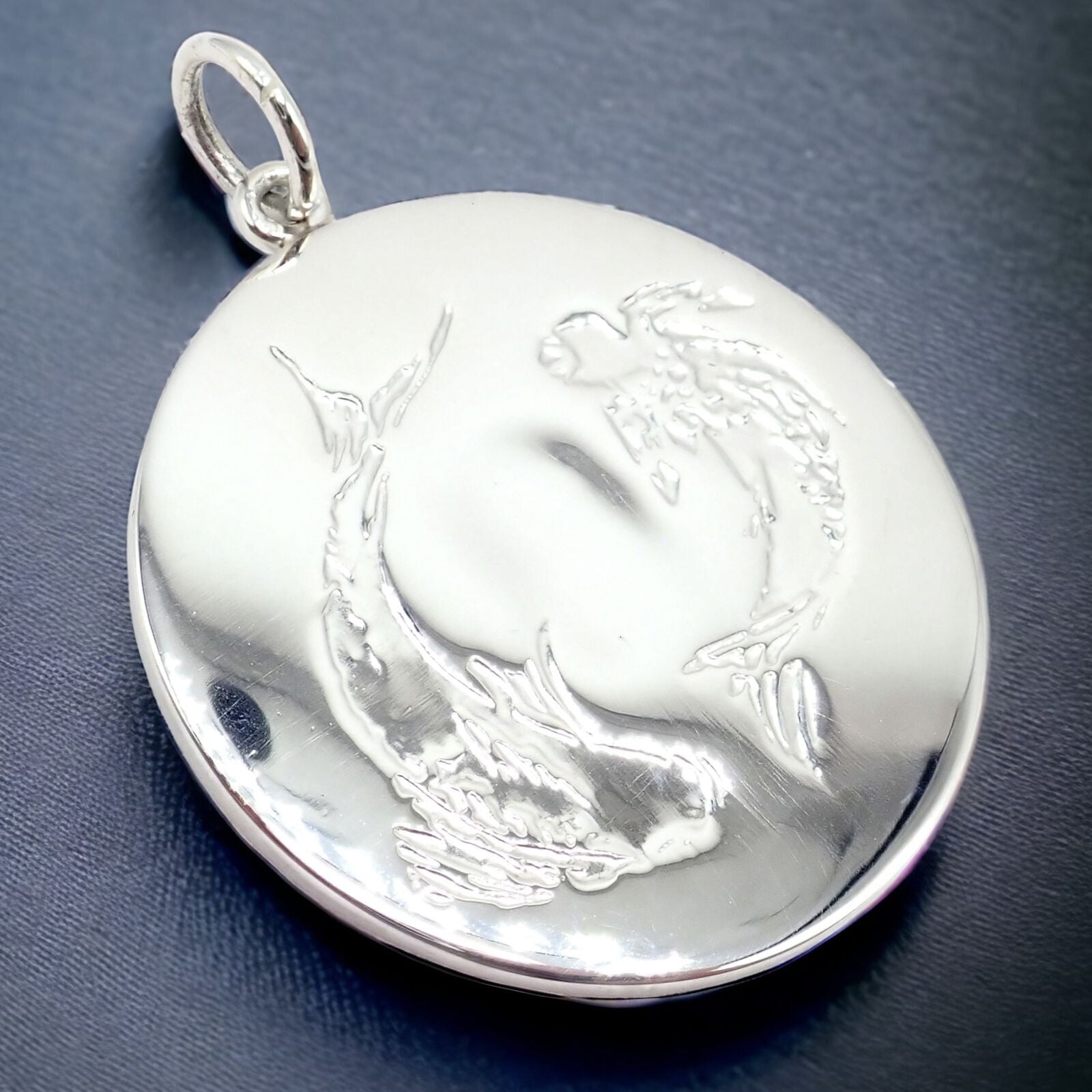 Authentic Vintage Tiffany & Co Sterling Silver Zodiac Pisces Large Pendant Necklace - Perfect for Birthdays, Gifts & Astrology Lovers