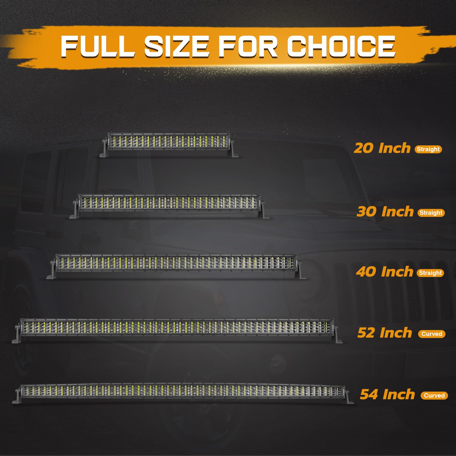 40 Inch 640W Quad Row LED Light Bar - Off Road Driving Light with Spot Flood Combo Beam, Wiring Harness & Mounting Kit - Waterproof LED Work Light for Trucks, Pickup, SUV, UTV, ATV, Boat - Perfect for Night Off-Roading, Camping & Emergency Lighting