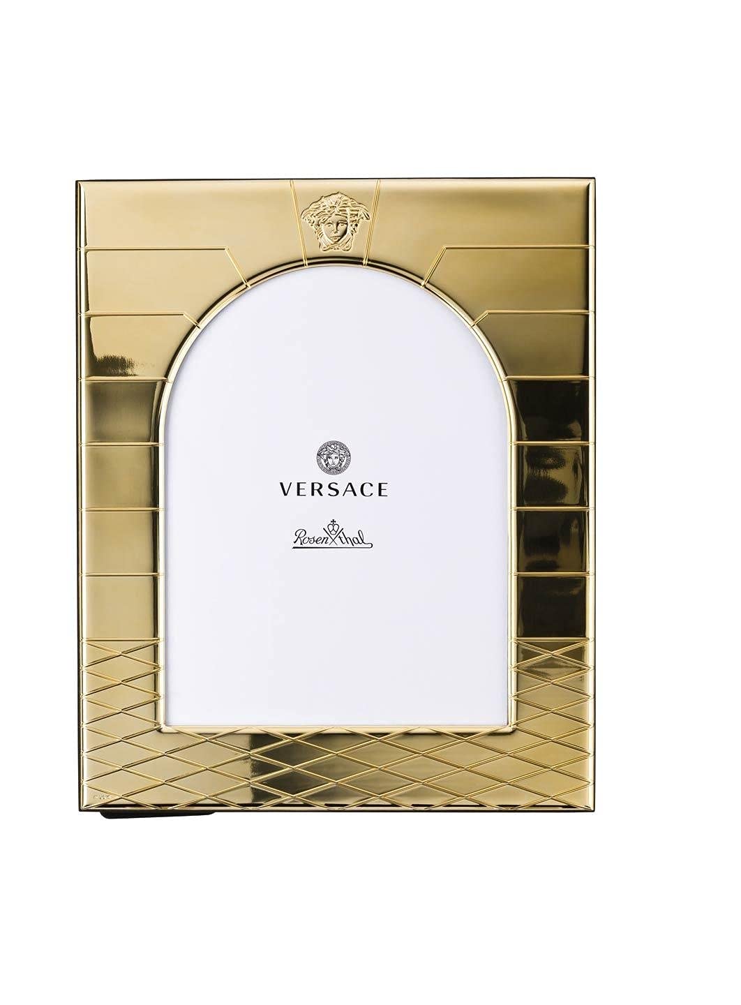 Versace Gold Picture Frame 7x9.5 Inch - Luxury Photo Display for Home Decor, Office, Gifts & Special Occasions