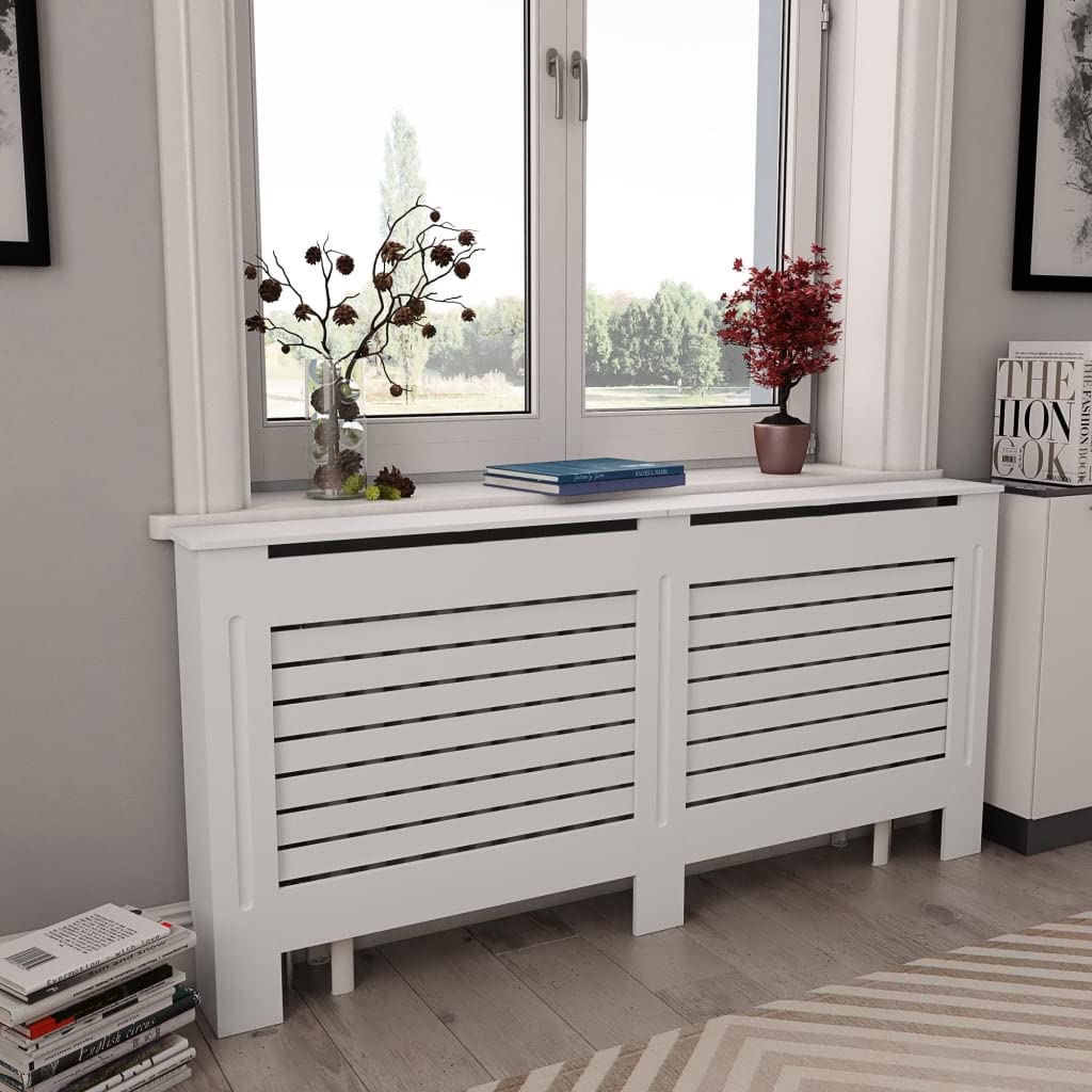 FAMIROSA White Radiator Cover - 67.7