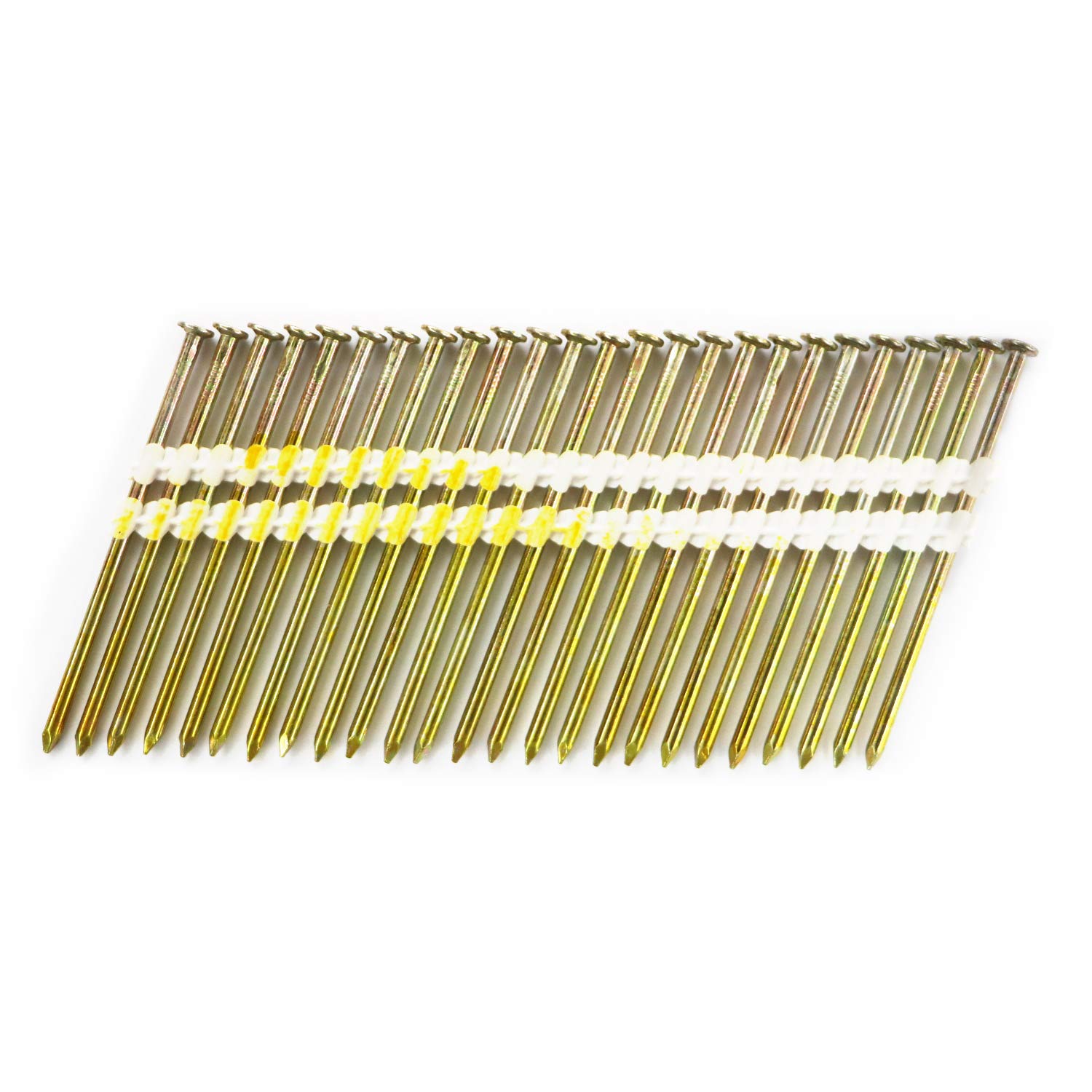 BHTOP 3-1/4 Inch 21 Degree Framing Nails - Smooth Shank Plastic Collated for Framing Nailers (3-1/4