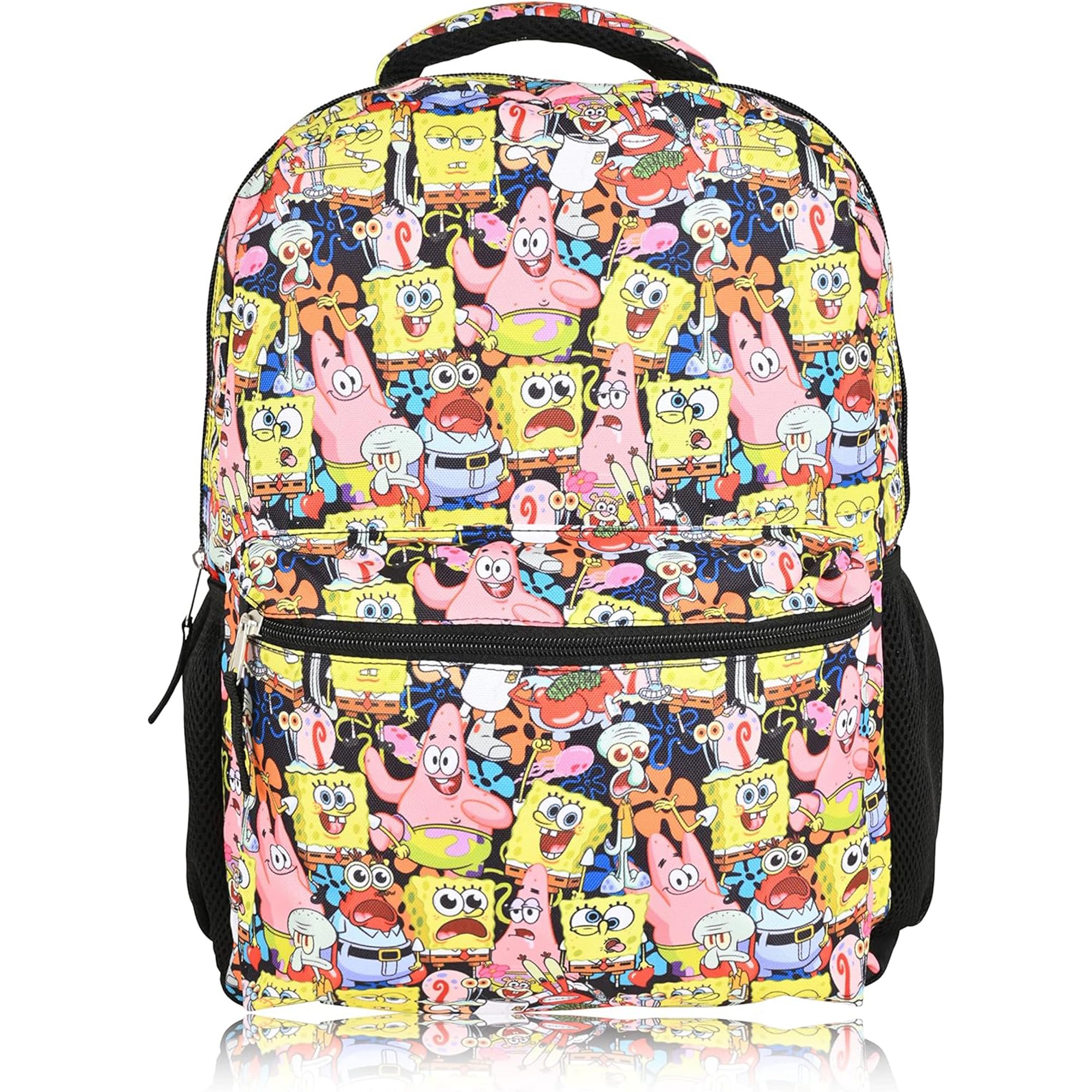 Official Nickelodeon SpongeBob SquarePants Backpack for Kids & Adults - Licensed SpongeBob Bookbag for School, Travel & Everyday Use | Perfect Gift for Boys & Girls