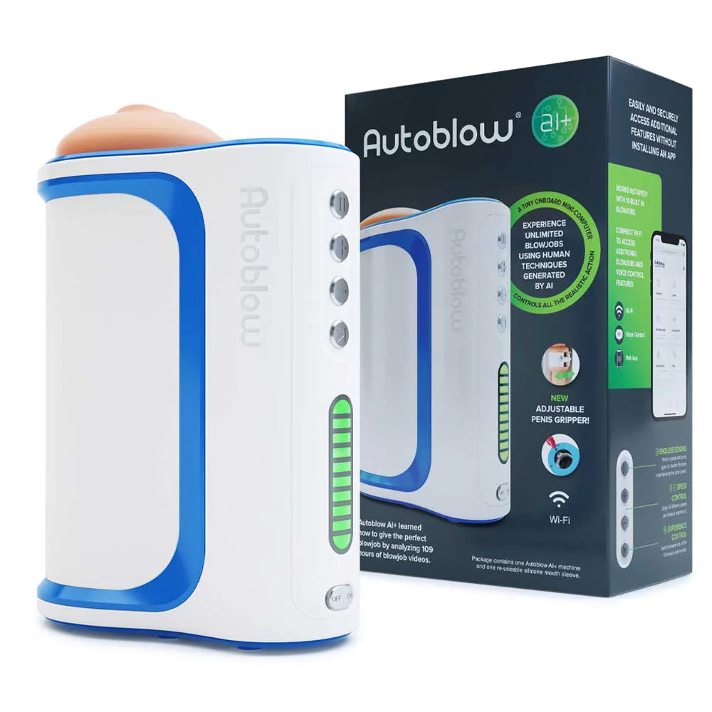 Autoblow A.I.+ WiFi Enabled Automatic Blowjob Machine for Men - Hands-Free Adult Toy for Solo Pleasure & Couples Play