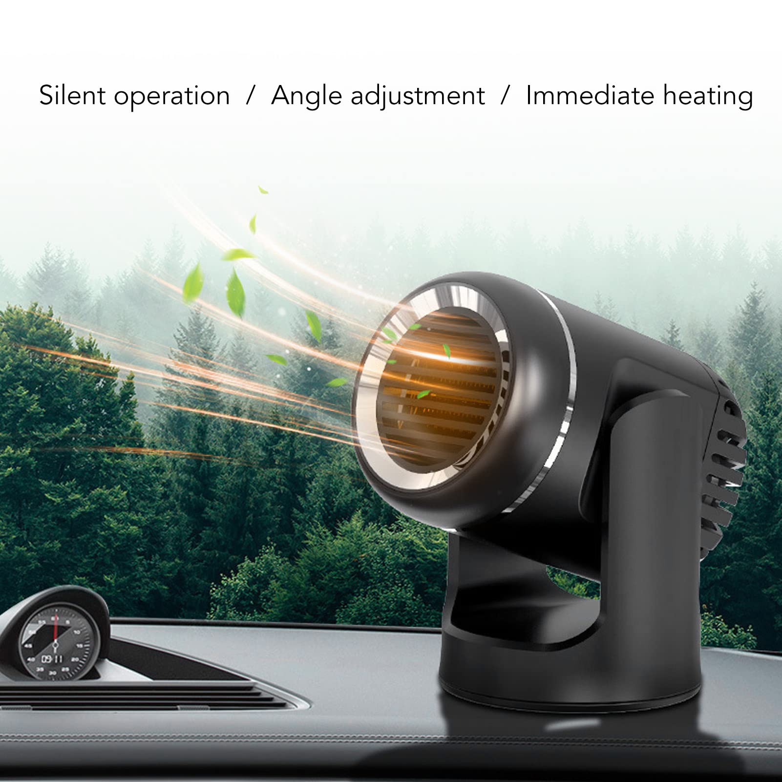 12V Car Heating Pad with Cigarette Lighter Plug - Portable Seat Warmer for Winter Driving & Road Trips - Ideal for Cold Weather Commutes and Long-Distance Travel Comfort