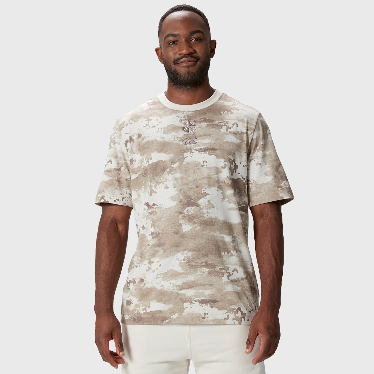 Canterbury British & Irish Lions Camouflage T-Shirt - Men's Rugby Fan Jersey for Game Day & Outdoor Activities