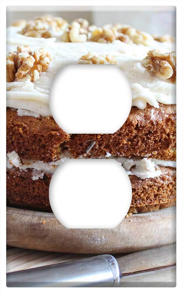 Carrot Cake Baking Kit - DIY Sweet Treats for Homemade Cakes | Switch Plate Outlet Cover for Kitchen Decor | Perfect for Birthday Parties, Holiday Baking & Home Baking Gifts