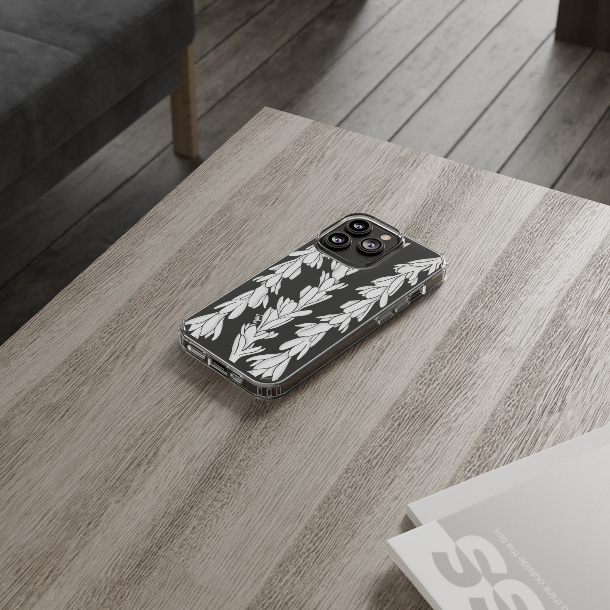 Premium Tuberose Lei Clear Phone Case - Shatterproof & Slim Design for iPhone & Samsung | Perfect for Hawaiian Luau, Beach Parties & Tropical Vacations